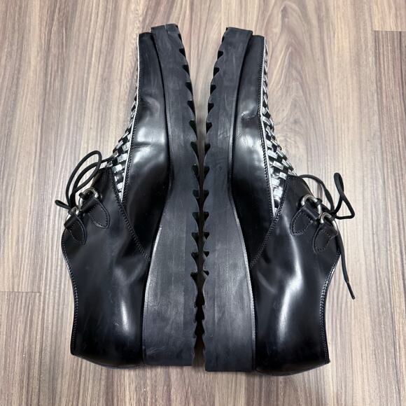 DSQUARED2 Rare Runway Lace Up Shoes Black Silver EU 41.5 main image 4